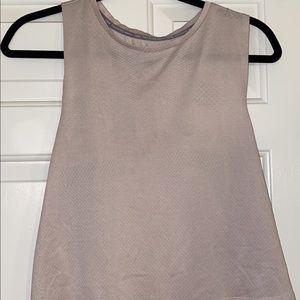 H&M Cropped Muscle Tanks - selling as a pair (pink and white) Size M